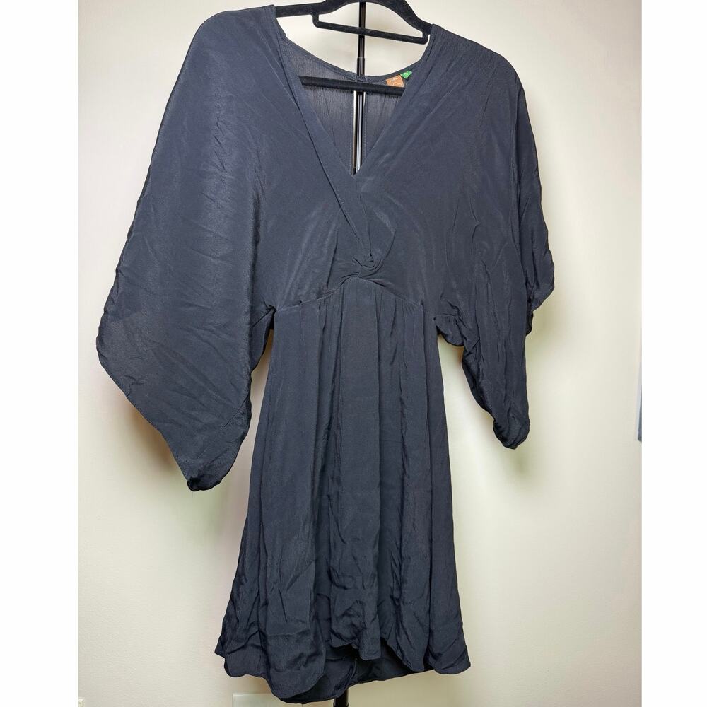 Farm Rio Black Summery Mini Dress Size Small